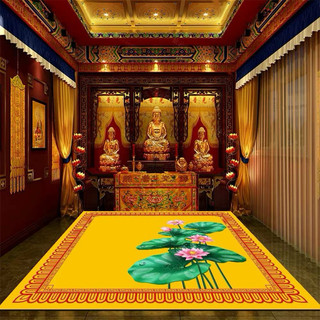 Thảm trải sàn nỉ lì bali cao cấp hoạ tiết 5D giành cho gian phòng thờ