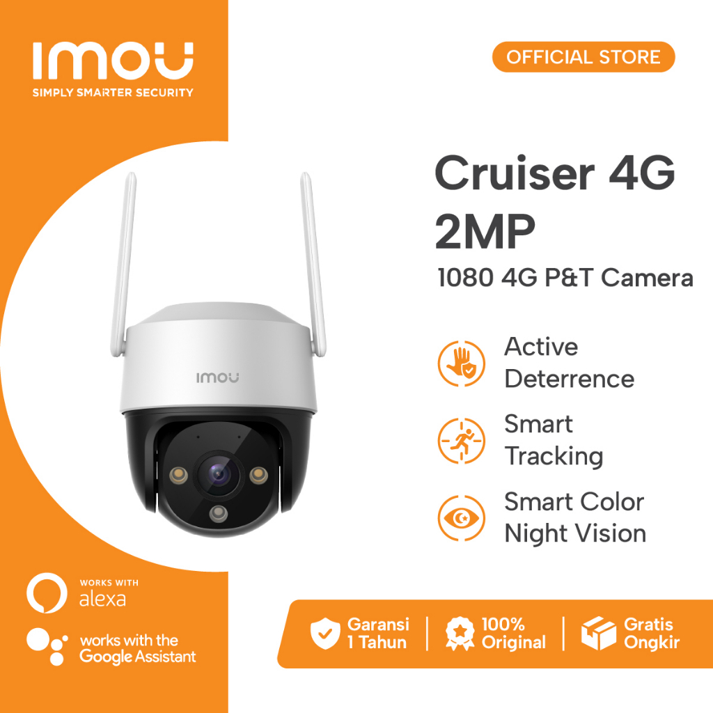 Camera dùng sim 4G IMOU Cruiser 4G, Có màu đêm, dùng sim 4G không lo mất mạng