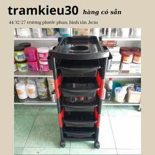 Xe đẩy làm tóc 5 tầng dành cho salon