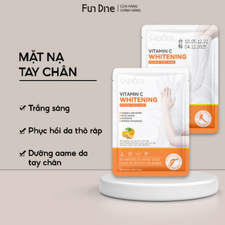 Mặt nạ ủ da tay chân sadoer FUNDINE dưỡng trắng da dưỡng ẩm giúp da mịn màng cải thiện nếp nhăn