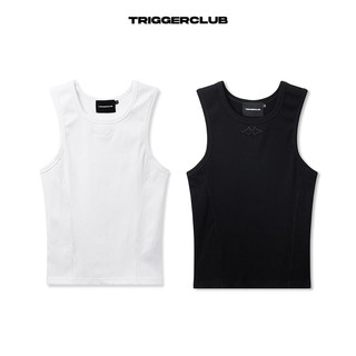 Áo ba lỗ logo thêu trigger club - tgc basic logo tank top
