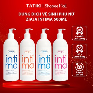 Dung Dịch Vệ Sinh Phụ Nữ Ziaja Intima Hỗ Trợ Dưỡng Ẩm Và Làm Sạch 500ml