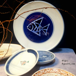 Dĩa gốm cá