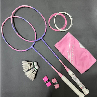 Vợt Cầu Lông Kumpoo K520s Hồng Tím Chính Hãng Kèm Căng Cước (Tặng cước, quấn cán, bao nhung)