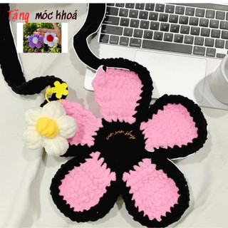   TÚI HANDMADE  Crochet bloom bag - Túi len hình bông hoa cúc - Hàng có sẵn 