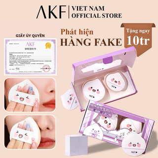 { AKF } Set 2c mút trang điểm đeo ngón tay-Mút tán kem nền mềm mại hình giọt nước-Bông mút trang điểm,Bông Mút đánh phấn