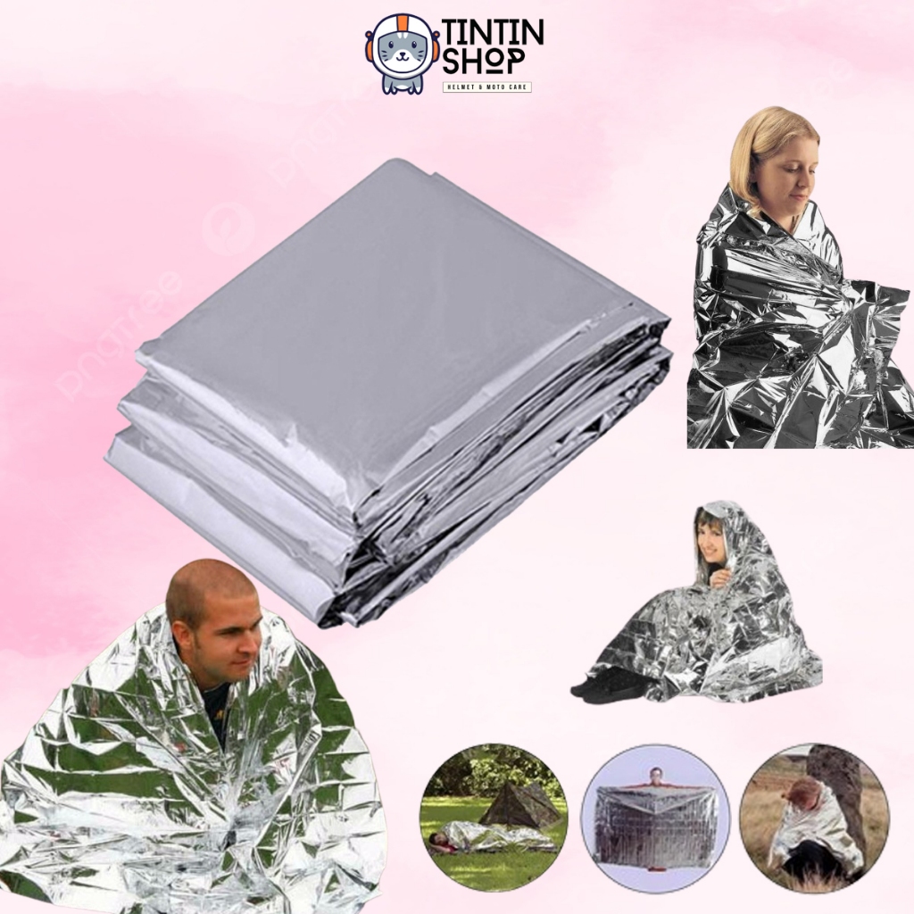 Chăn Cách Nhiệt Sinh Tồn - Đi Phượt Loại To (160x210cm)