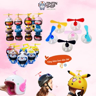 Chong Chóng Tre, Chong Chóng Doremon, Vịt Vàng Gắn Mũ Bảo Hiểm Siêu Dễ Thương (3 Mẫu)