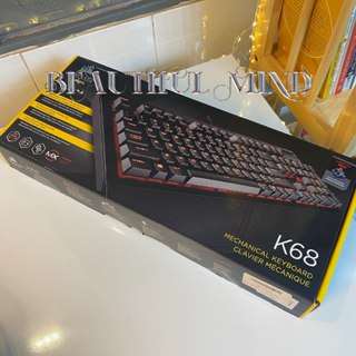 Bàn phím cơ chống nước IP32 Corsair K68 Mechanical Gaming Keyboard Red LED CHERRY MX Red CH-9102020-NA Đã dùng còn hộp