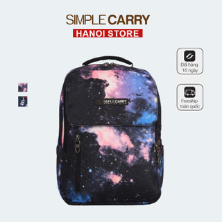 Balo thời trang đi học, đi làm Simplecarry Issac 22 hoạ tiết đẹp mắt chất liệu polyeste cao cấp trượt nước