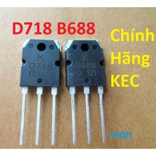Sò D718 ,B688 KEC lưng đồng mạ bạc dùng cho âm thanh