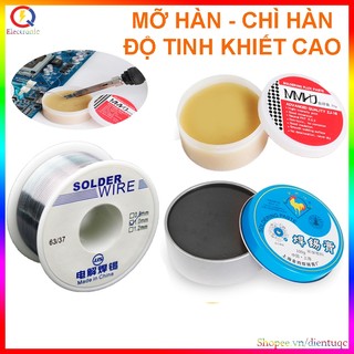 Mỡ trợ hàn, chì hàn cao cấp solder 1mm 50g 100g