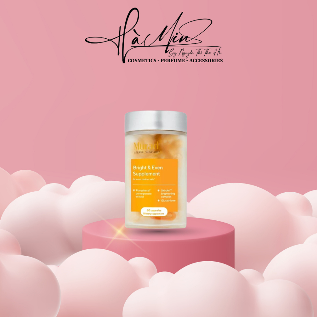Viên Uống Chống Nắng Murad Sáng Da Và Chống Oxy Hoá Bright & Even Supplement - hộp 60 viên