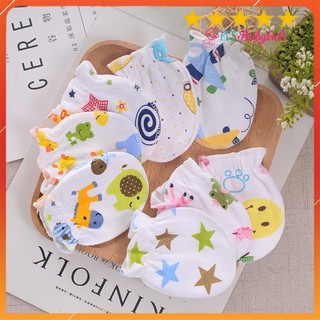 Bao Tay Vớ Tay Cho Bé Sơ Sinh 0 - 6 Tháng Cổ Bo Cổ Chun Chất Liệu Cotton Mềm Mại, Co Giãn Tốt