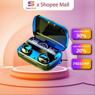Tai Nghe Bluetooth Không Dây M10 Phiên Bản Pro Nâng Cấp Pin Trâu 3000mah, Nút Cảm Ứng, Màn Hình Led Gaming, Chống Nước H