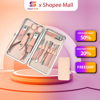 Bộ Dụng Cụ Bấm Móng Tay 16 món Smart Gadgets - Bộ Cắt, Bấm Dũa Móng Tay - Sét Dụng Cụ Làm Móng 3DM 18 Chi Tiết Nail Care