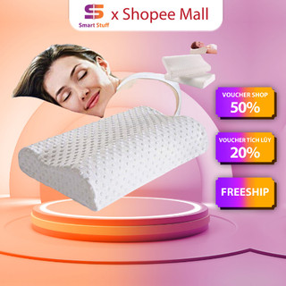 Gối Cao Su Non Smart Gadgets Cao Cấp - Gối Cao Su ZaZa Chông Ngáy Ngủ, Mềm Mại Cho Giấc Ngủ Êm Ái kích thước 50cm - 30cm
