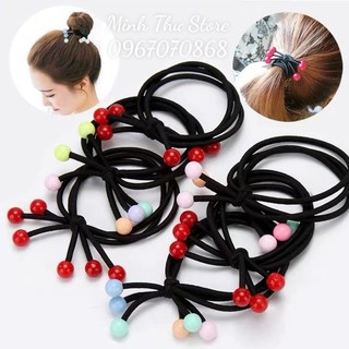 Dây cột tóc, thun cột tóc quả cherry dễ thương Style hàn quốc cho mẹ và bé