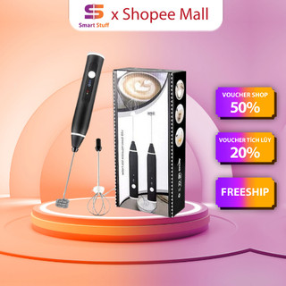 Máy tạo bọt cafe Smart Gadgets 3 tốc độ, máy đánh trứng sokany cầm tay không giây, hỗ trợ sạc pin tiện lợi sử dụng - DT1