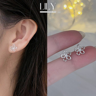 Khuyên tai nữ cá tính hoa nhỏ cute Lily Accessories M24