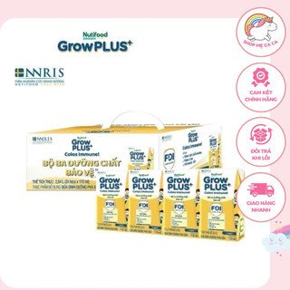 Thùng 24 hộp Sữa Bột Pha Sẵn Nutifood Sweden GrowPLUS+ Sữa Non Immunel hộp 110 ml .