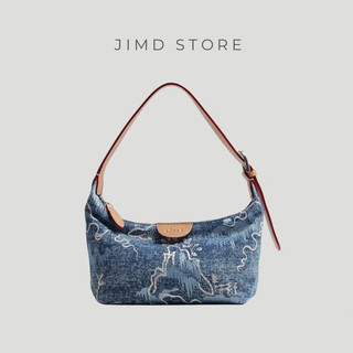 Túi xách nữ đeo chéo đeo vai denim thêu hoạ tiết phong cảnh LOSEA -LSA24