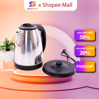 Ấm Siêu Tốc Inox 1,8 Lít Smart Gadgets Đun Sôi Cực Nhanh - Bình siêu tốc inox tốt cho sức khỏe người sử dụng - ST2