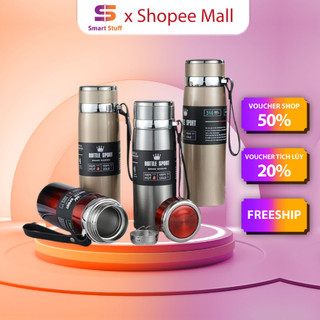 Bình giữ nhiệt Smart Gadgets 1000ml cao cấp có nắp lọc trà - Bình đựng nước giữ nhiệt lớn tiện lợi lõi inox 304
