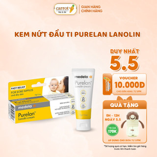 Kem nứt đầu ti purelan lanolin 7g, kem ti purelan 37g