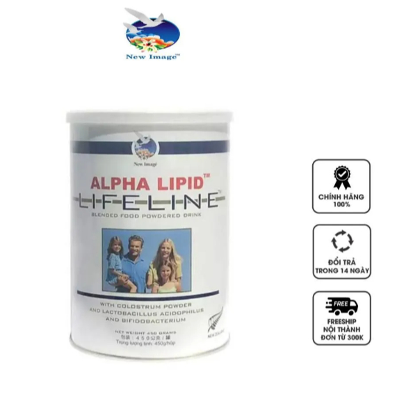 Sữa non Alpha Lipid Lifeline 450g chính hãng New Zealand