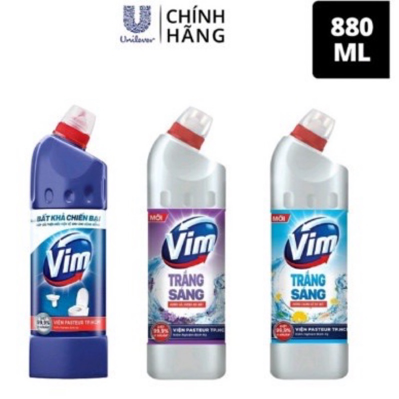 Vim Tẩy Bồn Cầu Nhà Tắm Chai 880ml