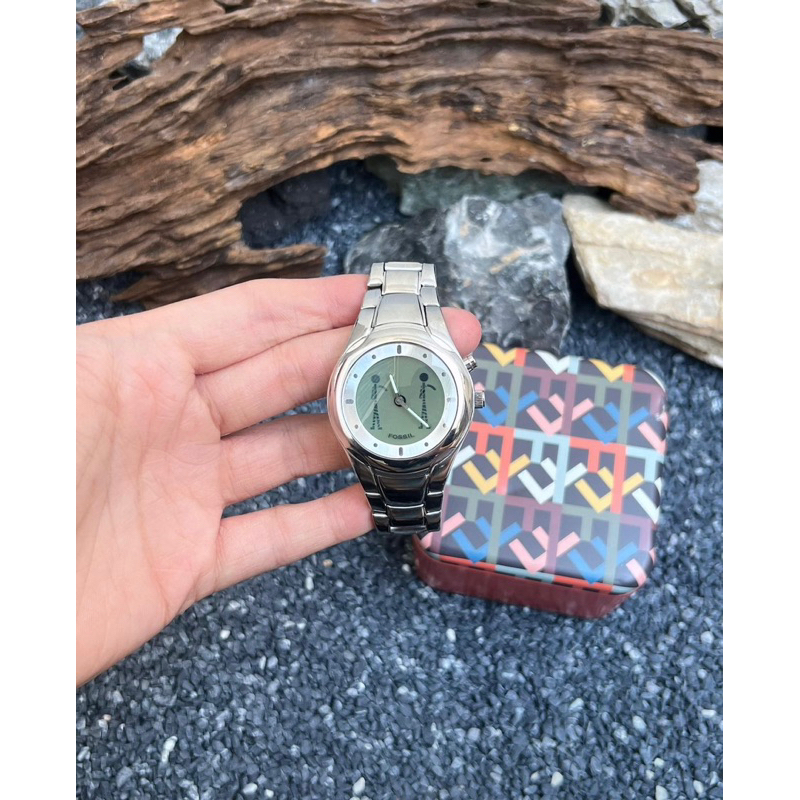 𝗙𝗢𝗦𝗦𝗜𝗟 𝗕𝗜𝗚 𝗧𝗜𝗖 “ STICKMAN 𝗗𝗶𝗴𝗶𝘁𝗮𝗹 𝗦𝗲𝗰𝗼𝗻𝗱 – White 𝗗𝗶𝗮𝗹 “ FULL BOX 🎁