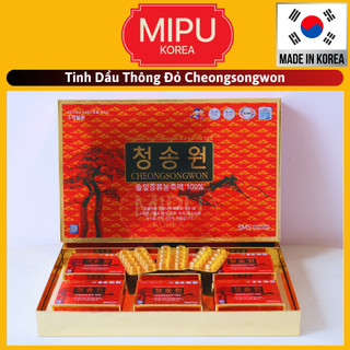 (Date 8/2026) Tinh Dầu Thông Đỏ Samsung CheongSongWon Hộp Đỏ 180 viên