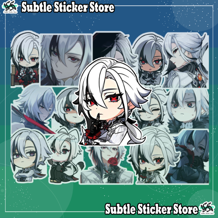[Genshin Impact] - Set 10/15 Sticker Arlecchino/Peruere - The Knave - Daddy/Father game GI dán trang