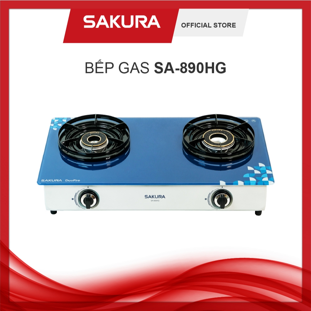 Bếp Gas đôi Sakura SA-890HG - Bảo hành chính hãng 24 tháng