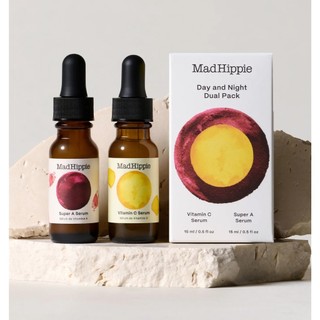 Cặp tinh chất dưỡng ngày đêm vitamin C A Mad Hippie Day & Night Dual Pack 15ml + 15ml [Meoheo]