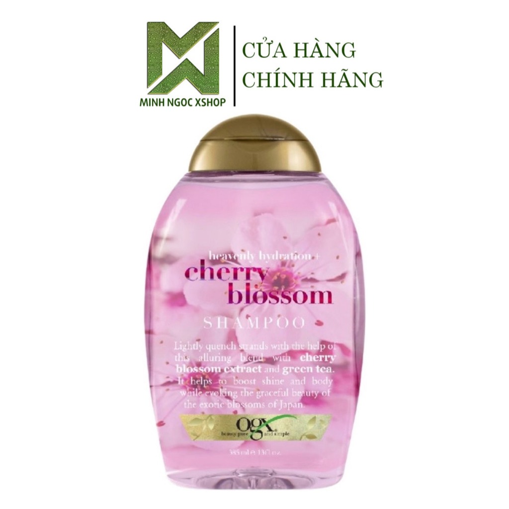 Dầu gội dưỡng ẩm cho tóc khô Ogx Cherry Blossom 385ML