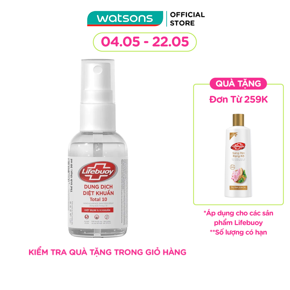 Dung Dịch Diệt Khuẩn Lifebuoy Total 10 50ml