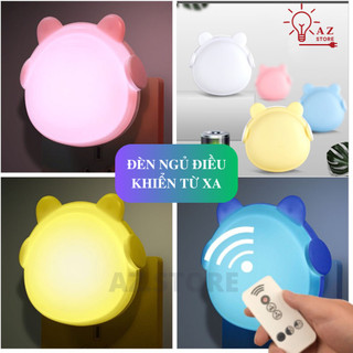  Đèn ngủ Led điều khiển từ xa hình Thỏ đeo tai nghe công suất 0,5W hình dáng dễ thương tiện lợi 