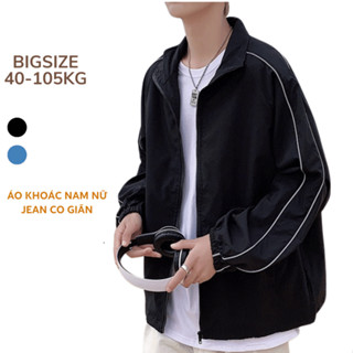 BIGSIZE Áo Khoác Jean Nam Nữ 40-105KG 3 Kiểu Sơ Mi, Có Mũ, Thời Trang