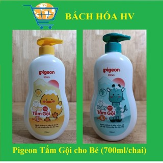 Sữa tắm + gội 2in1 dành cho bé pigeon 700ml/chai - bach hoa hv