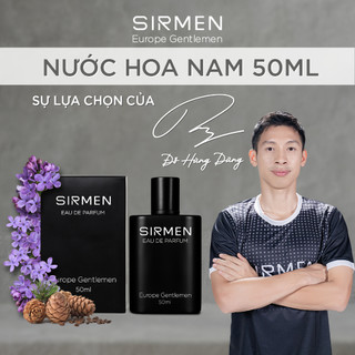  Nước hoa nam SIRMEN Eau de Parfum Châu Âu Europe Gentlemen cao cấp chai 50ml thơm tự nhiên sang trọng