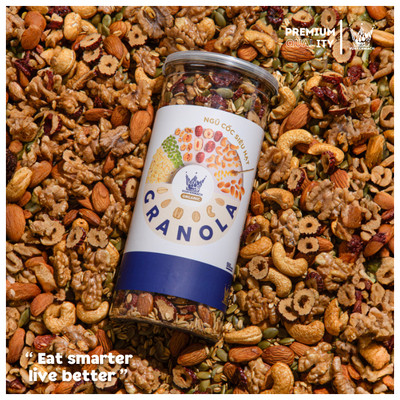 Ngũ cốc Granola Siêu Hạt Premium 500g (10% yến mạch) Vua Yến Mạch