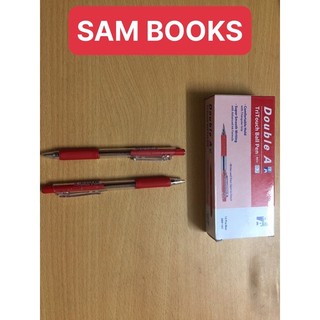 Bút bi Double A DBP107 0.7mm xanh đen đỏ
