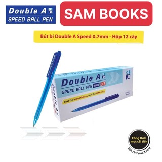 Bút bi Double A DBP107 0.7mm xanh đen đỏ