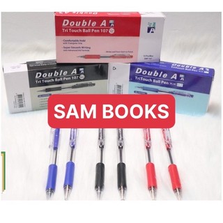 Bút bi Double A DBP107 0.7mm xanh đen đỏ