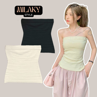 Áo Quây Cúp Ngực, Áo Ống Cúp Ngực dáng ôm body phong cách đơn giản quyến rũ sang chảnh rễ phối đồ MILAKY A1
