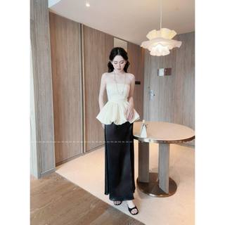 Chân váy lụa sẽ tà JOLI