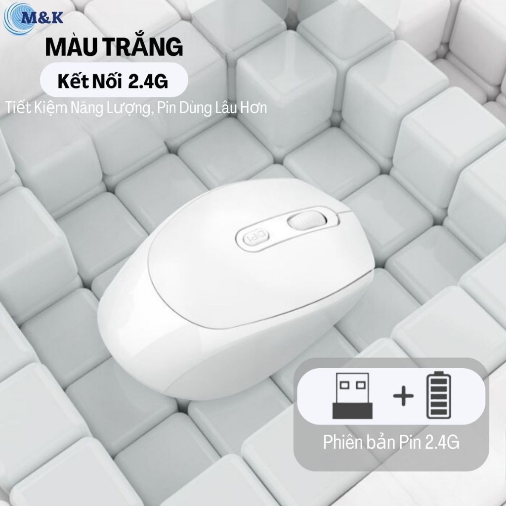 Chuột không dây kết nối 2 chế độ Bluetooth 5.1 + 2.4G, chuột máy tính, sử dụng không dây, sử dụng pin sạc 500mAh | BigBuy360 - bigbuy360.vn
