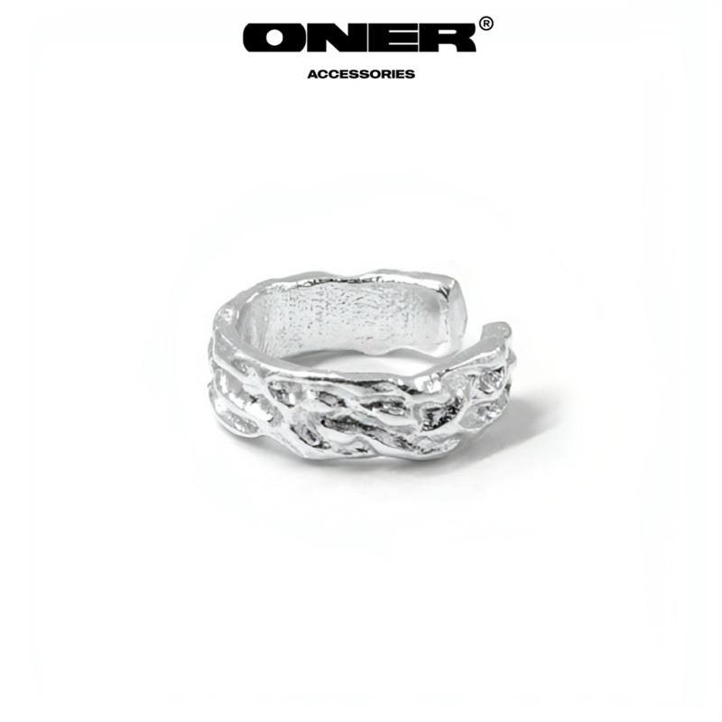 Khuyên tai kẹp ONER Bạc 925 "Peter Clip Earrings" ( Bảo Hành Bạc 1 Năm )